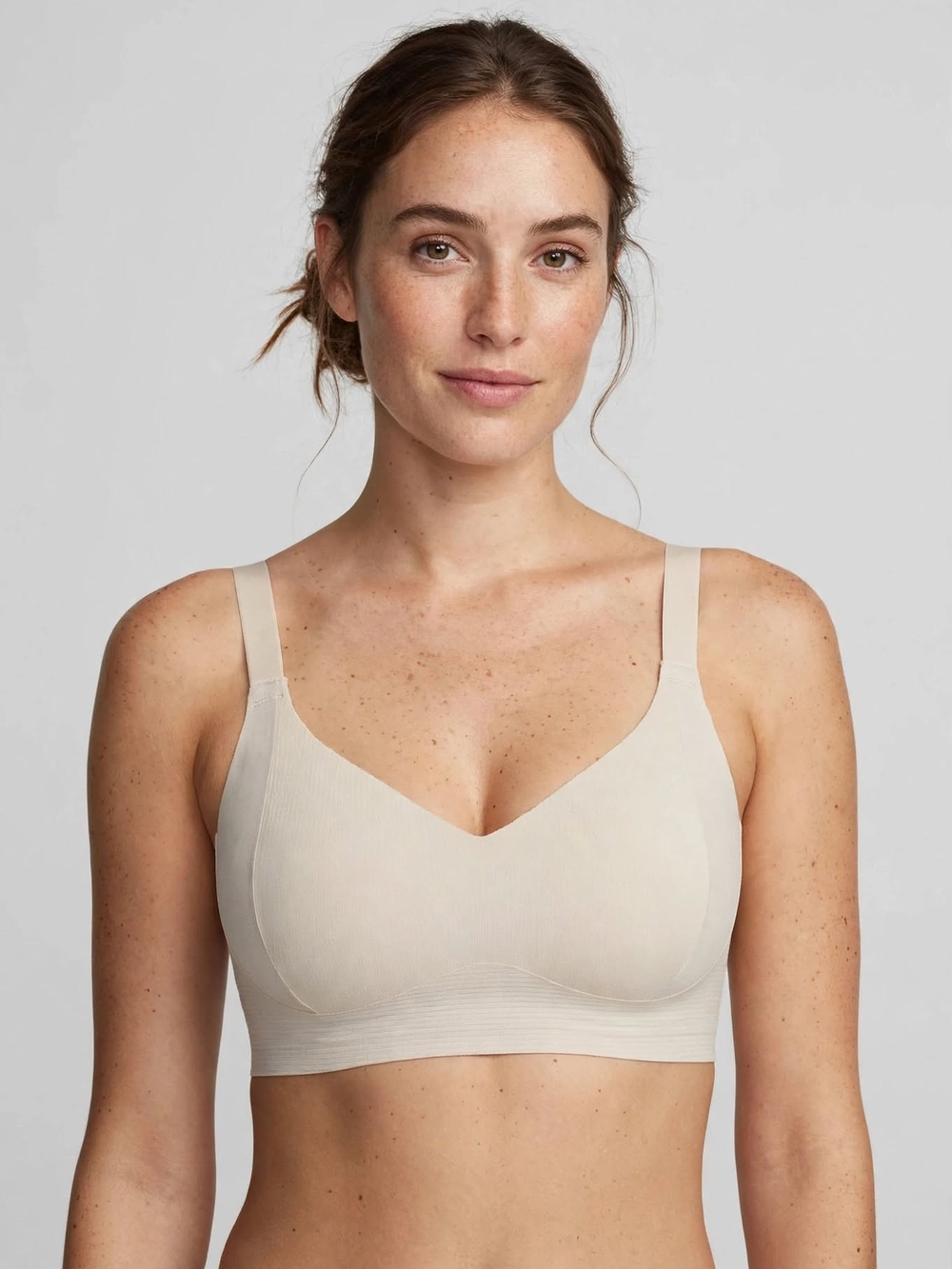 Seamless Wireless Bra - Cream